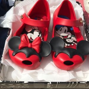 Mini Melissa Mickey and Minnie Sandals